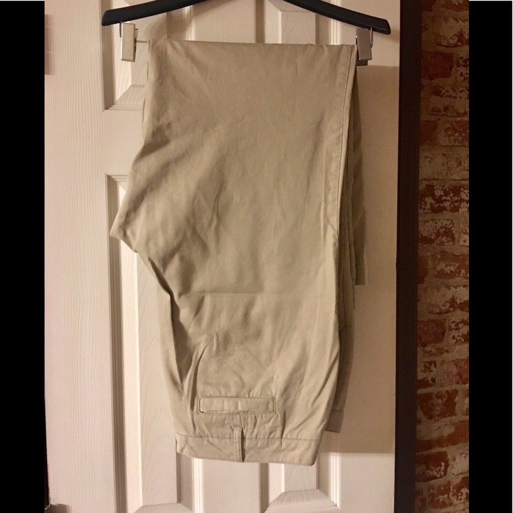 Wide leg khakis